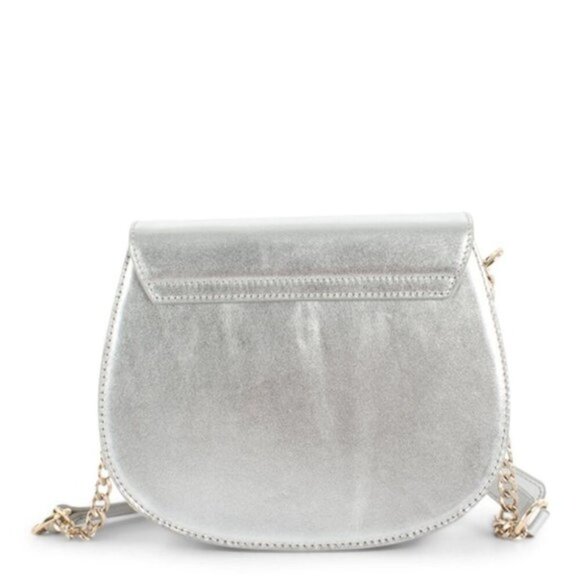 Celine Dion Minuet Flap Closure Handbag Silver - Picture 5 of 5